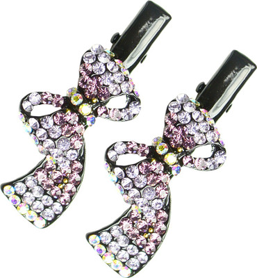 

Glitters Online Purple Colour American Diamond Hair Clip(Purple)