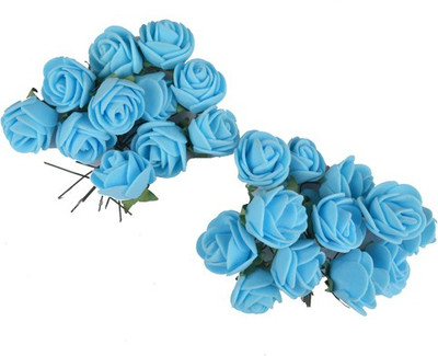 Majik Flowers For Bun Making Hair Clip(Blue)
