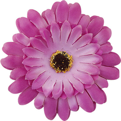 

Young & Forever Chrysanthemum Floral Handmade Brooch headdress Rubber Band(Purple)