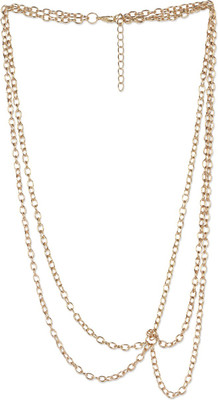 

Fayon Two Layer Enamel Hair Chain(Gold)
