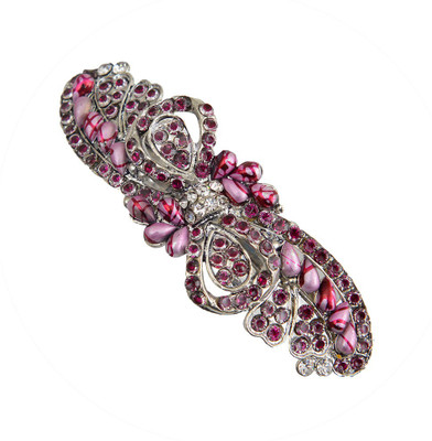 

Taj Pearl Designer Hair Clip(Silver)