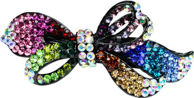 

Glitters Online Multi Colour American Diamond Hair Clip(White)
