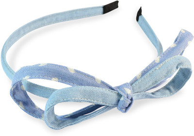 

Sarah Denim Heart Print Hair Band(Blue)