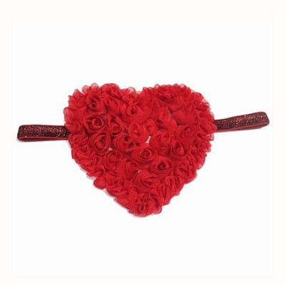 

Pink & Blue India infant Heart Shaped Head Band(Red)