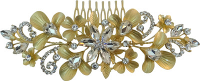 

Vogue Hair Accessories Limited Edition Exclusive Wedding Party Fancy Comb Hair Clip(Gold)