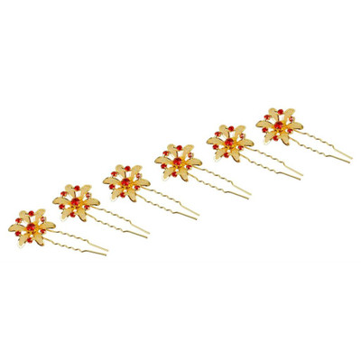 

Muchmore Gorgeous 6 Juda Hair Pin For Women & Girls Jewelry Hair Clip(Red)