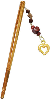 

CraftEra Wooden Stick Hair Pin(Brown)