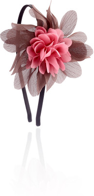 

Sparkle Street Flower Head Hair Band(Pink, Brown, Grey)