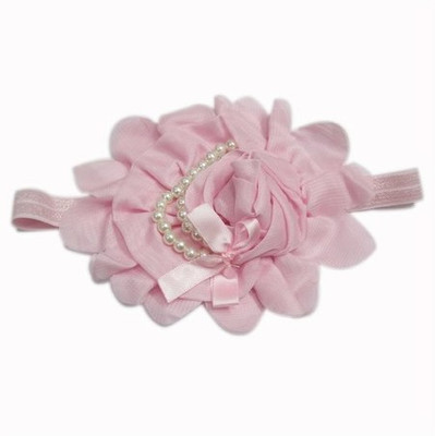 

Pinkblueindia Baby Girl with Soft Pearl Roses Head Band(Pink)