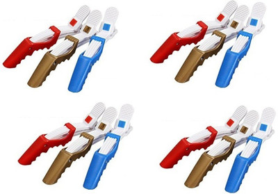 

Cosmix Stores Crocodile Clips (Pack of 12) Hair Clip(Multicolor)