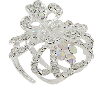 

Pink Rose Princess Charm Hair Claw(White)