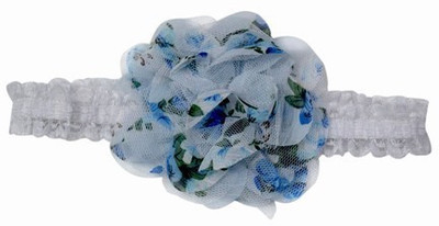 

Pinkblueindia Smart Big Sober Flower Net Head Band(Blue)