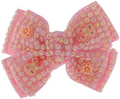 

The Ethnic Wears Handcrafted Hair Clip(Pink)