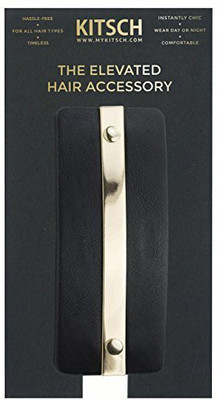 

Kitsch Vegan Leather Clip - Ebony Hair Clip(Multicolor)