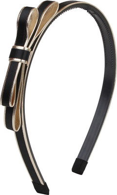 

Fayon Chic stylish Black Covered With Golden Bow Hair Band(Black)