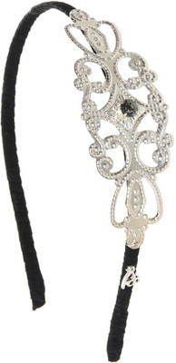 

Hair Drama Company Ivy Head Band(Black, Silver)