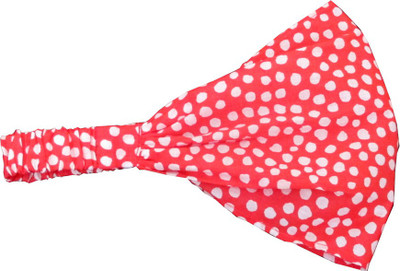 

Aummade White And Red Dots Fabric Head Band(White, Red)