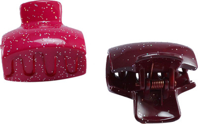 Saamarth Impex SI-3745 Hair Claw(Pink, Maroon)