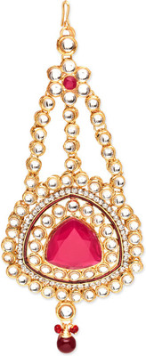 

The Ethnic Wears JM-0002 Hair Chain(Gold, White, Pink)