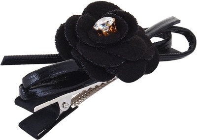 

Fayon Chic Stylish Black Pin With Black Rose Hair Pin(Black)
