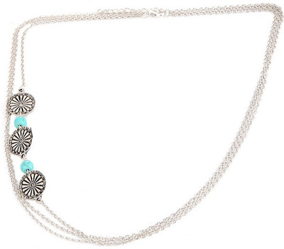 

Young & Forever Stylish Hippie In Me Boho Turqoise Head Band(Silver, Blue)