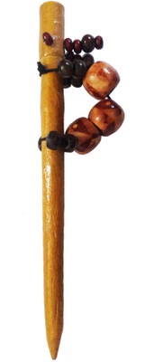 

CraftEra Wooden Stick Hair Pin(Brown)