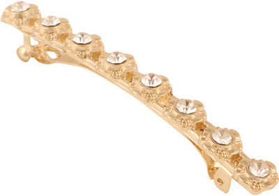 

Jazz Jewellery Toned Stone Hair Clip(Gold)