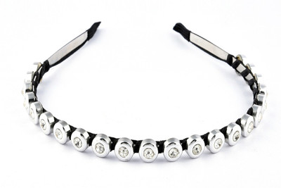 

Trinketbag Think Silver Hair Band(Silver, Black)
