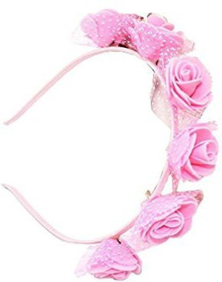 

Coco love Pink hair hoop Hair Wreath Floral Crown Garland for Wedding Festival Hair Pin(Multicolor)