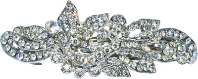 

Juhi Creations SW8 Hair Clip(Silver, White)