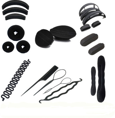 

HomeoCulture 14 in 1 Super affordable combo Hair Accessory Set(Black)