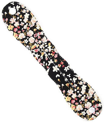 

SENECIO 'S Large Size Floral Black Fabric Cloth With Button Donut Maker Bun Stick(Black, Multicolor)