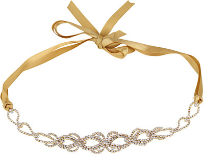

Pink Rose Princess Charm Head Band(Gold)