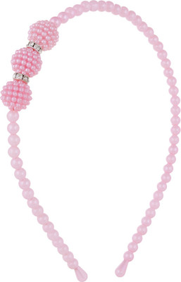 

Fayon Trendy Fashion Pink Pearl Beaded Hair Band(Pink)