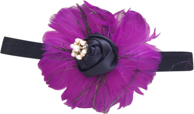 

NeedyBee Purple Feather Head Band(Purple)