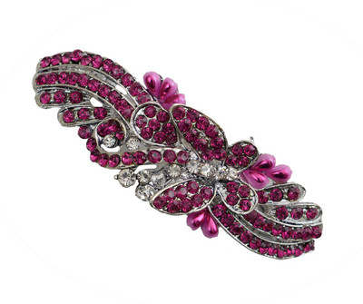 

Taj Pearl Designer Hair Clip(Silver)