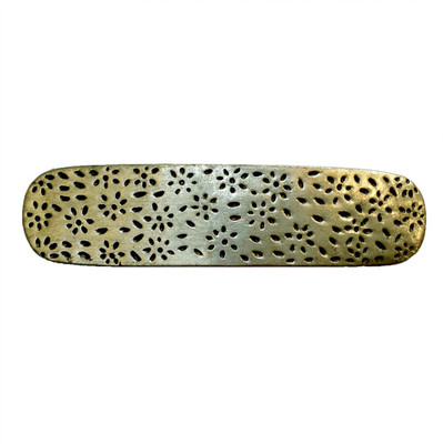 

B-Fashionable Engraved Flowers Hair Clip(Silver)