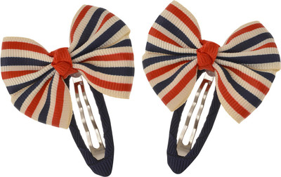 

Angel Closet Striped Bow Hair Clip(Multicolor)