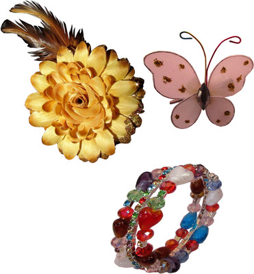 

Anokhi Ada Floral Tic-Tac Hair Accessory Set(Multicolor)