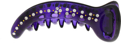 

Anuradha Art Stylish Banana Clip(Purple, Black)