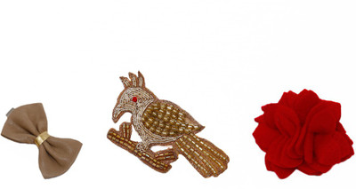 

Dchica A set of 3 ethnic chic Hair Clip(Multicolor)