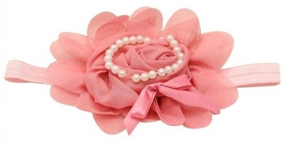 

NeedyBee Lace with Flower Embellishment Head Band(Beige)