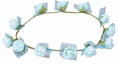 

Loops n knots Tiara Head Band(Blue)