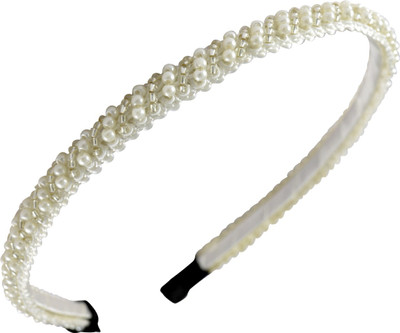 

Sarah Faux Pearls Hair Band(Beige)