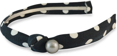 

Sarah Pearl, Polka Dot Hair Band(Black)
