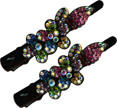 

Glitters Online Multi Colour American Diamond Hair Clip(Multicolor)