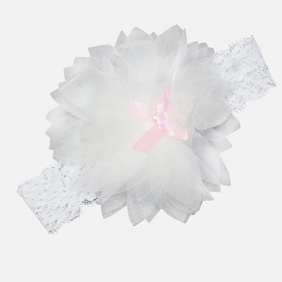 

Pinkblueindia Soft Flower Baby Girl Head Band(White)