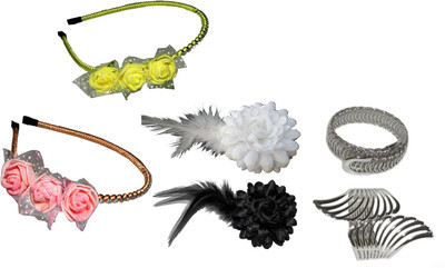 

Takspin Floral Style Hair band Hair Accessory Set(Multicolor)