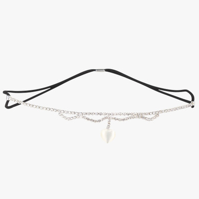 

Pink Rose Charm Hair Band(White)