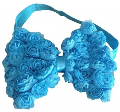 

NeedyBee Newborn Rosette Bow Head Band(Blue)